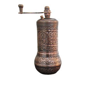 Bazaar Anatolia Turkish Pepper Mill Grinder Refillable Spice 4.2" Manual Crank H